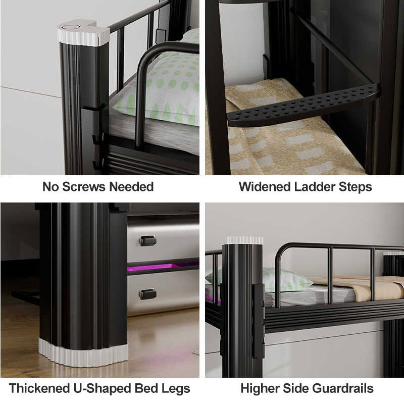 Bunk bed image showing parts or dimensions